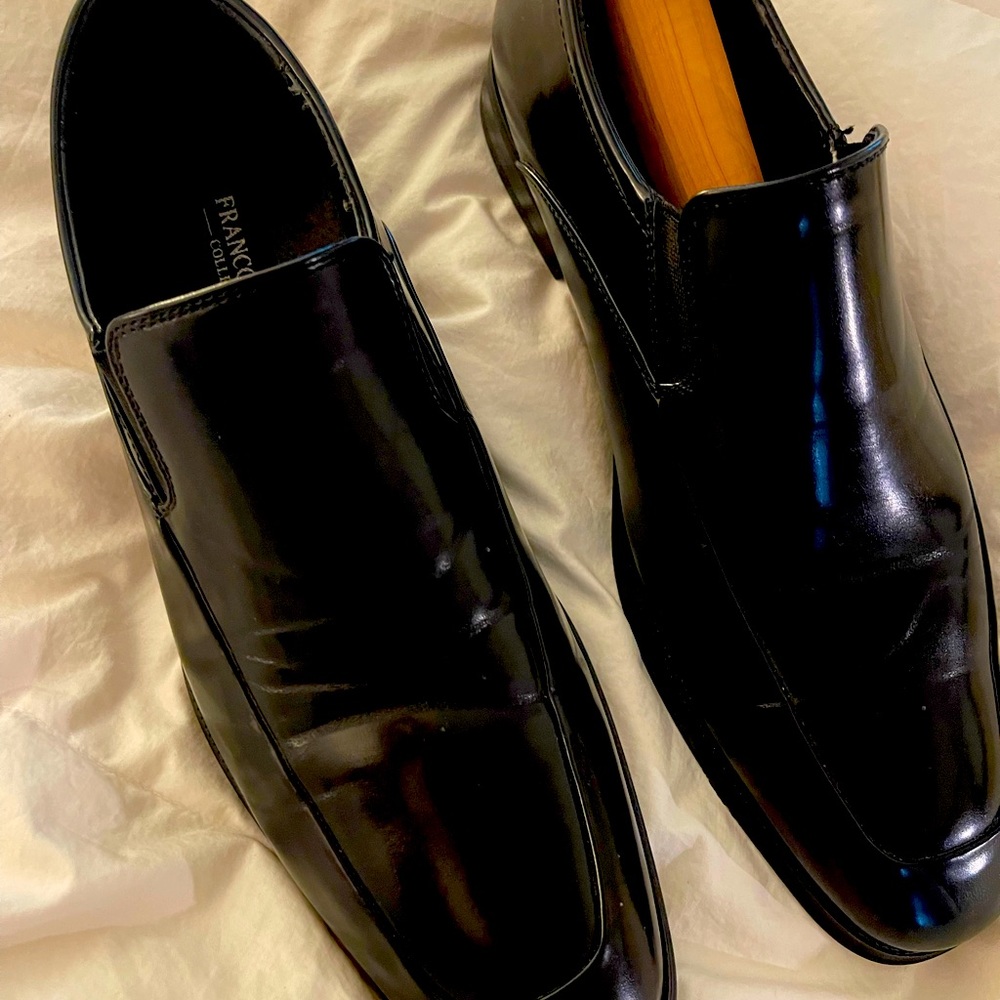 Franc Lotti Men’s Leather loafers, like New! Size 9 Black. The sole is unmarked!